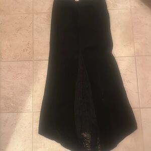 JaneDoe leather collection, suede skirt with lace in the back size 4